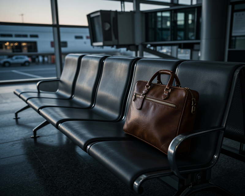 Empty Airport Terminal Noir