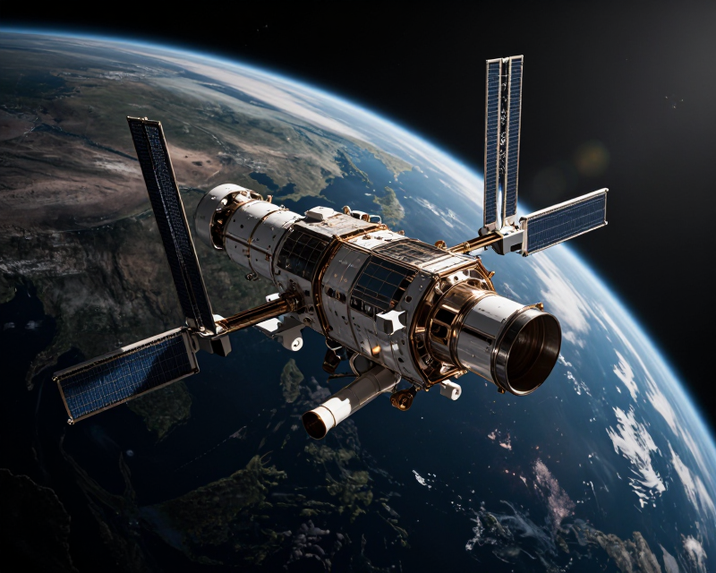 High-tech Satellite over Korea