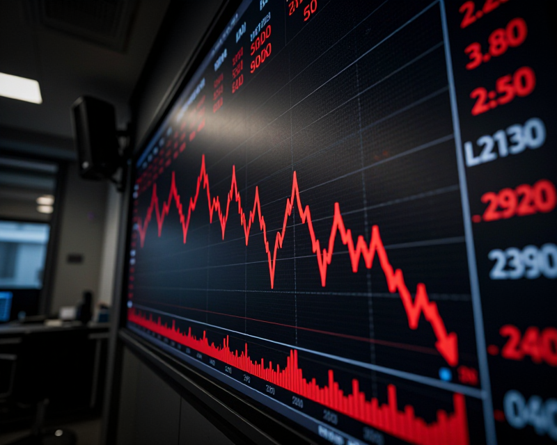 Crashing Stock Market Noir