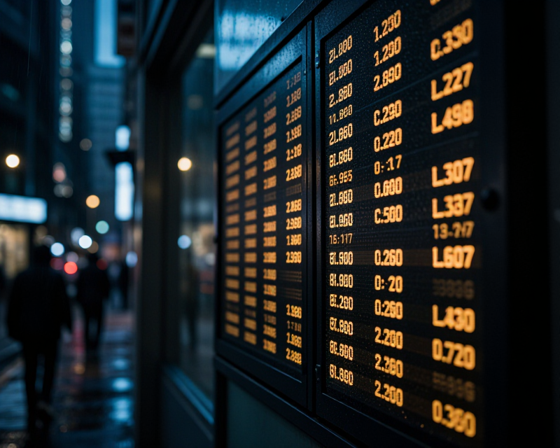 Stock Market Volatility Noir