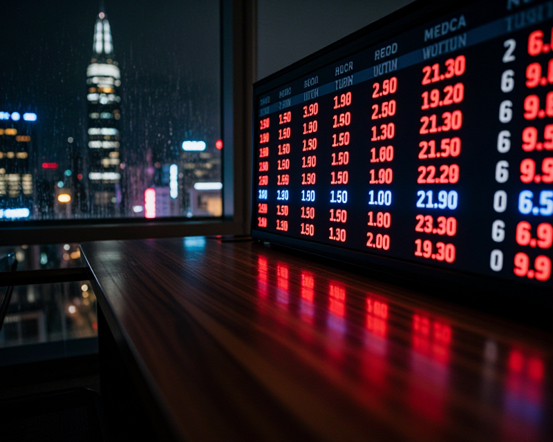 Stock Market Volatility Noir