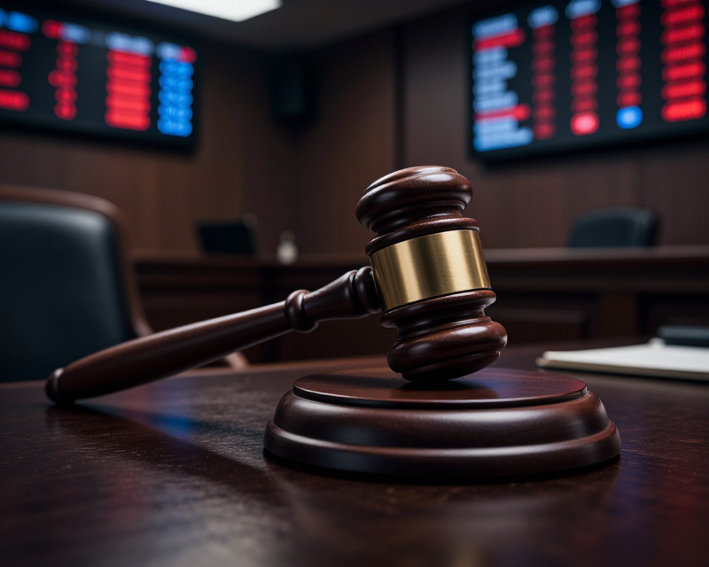 Legal struggle and stock market tension
